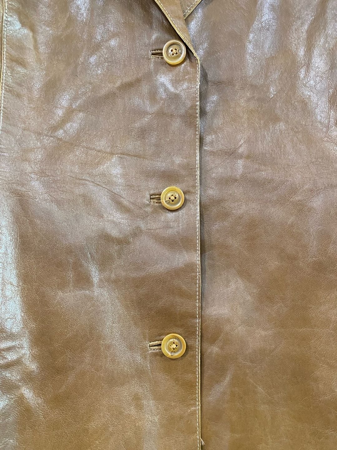 NWOT Mossimo Leather Jacket Size 20W Brown Genuine Leather Blazer Coat 5