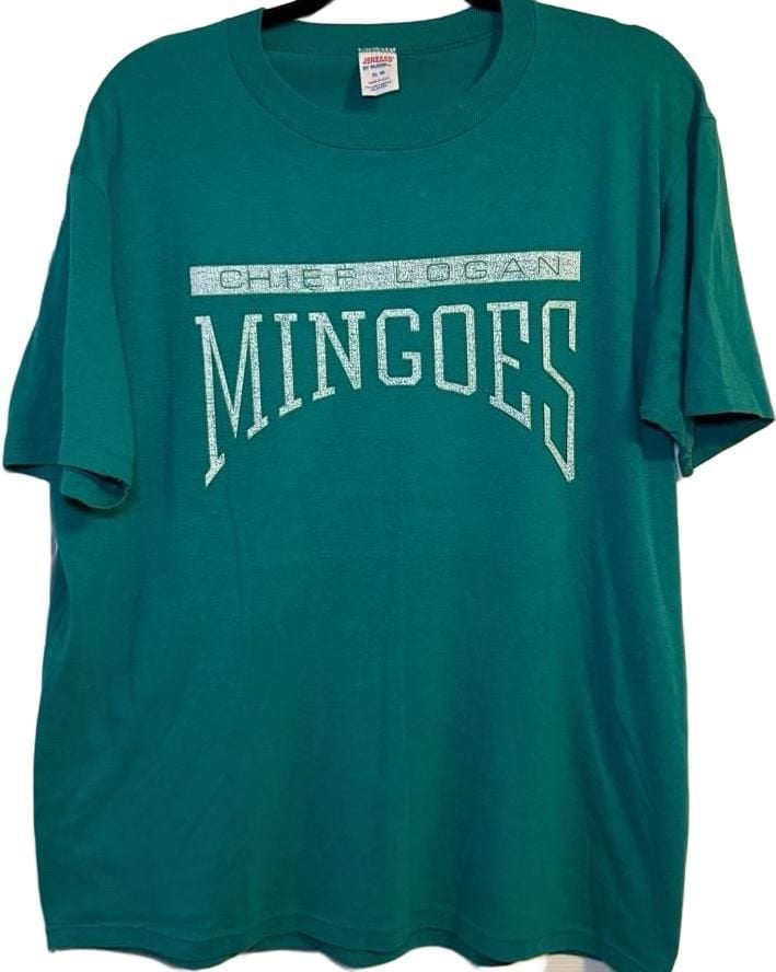 Jerzees Chief Logan Mingoes T-Shirt XL 46 Vintage Teal Graphic Tee 2