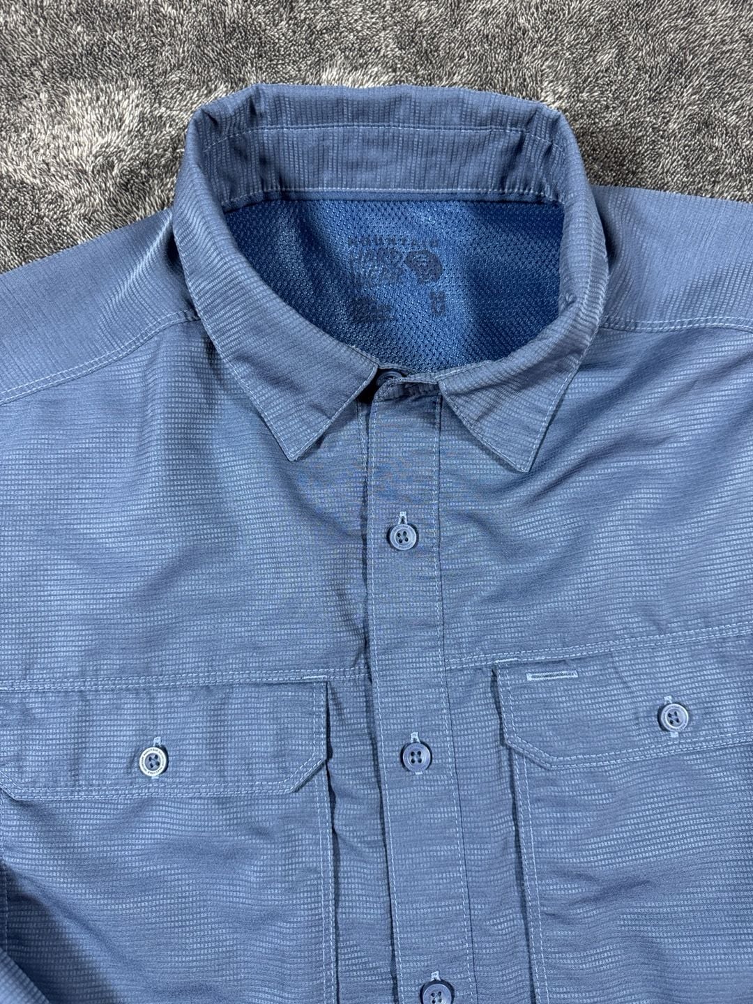 Mountain Hardwear Long Sleeve Shirt Size M Blue Button Down 1