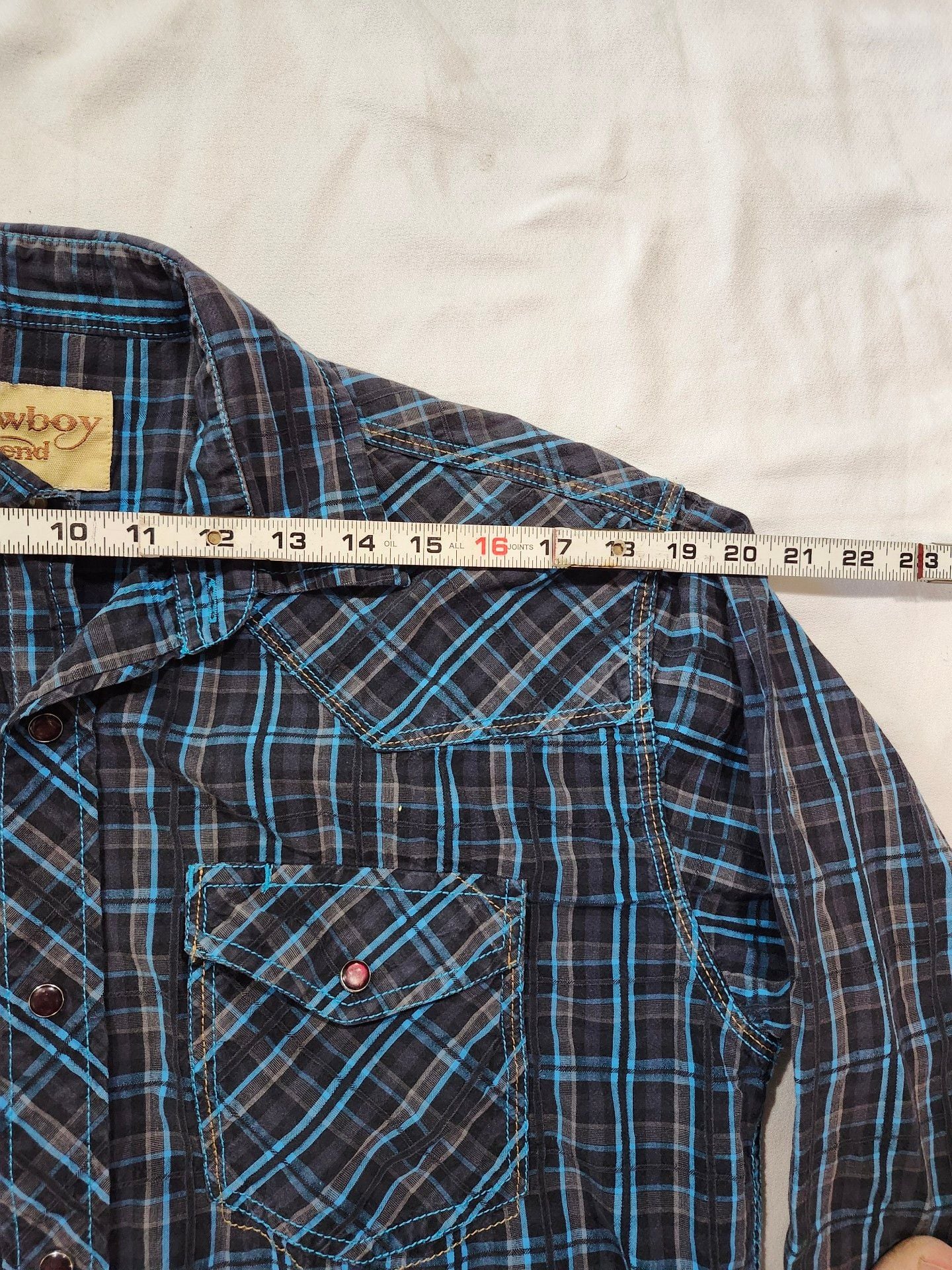 Cowboy Legend Long Sleeve Plaid Western Shirt 5