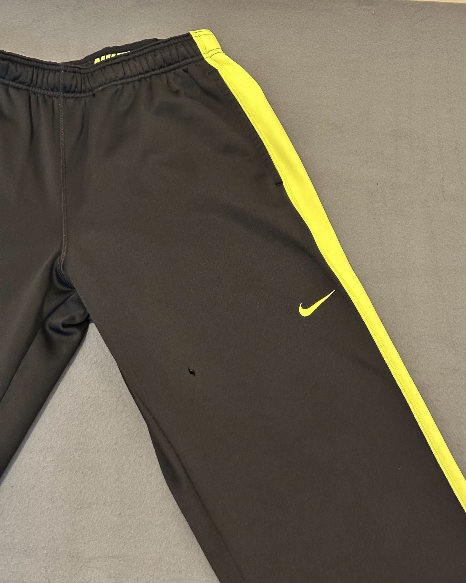 Nike Therma-Fit Pants Size L Black Yellow Athletic Sweatpants 4