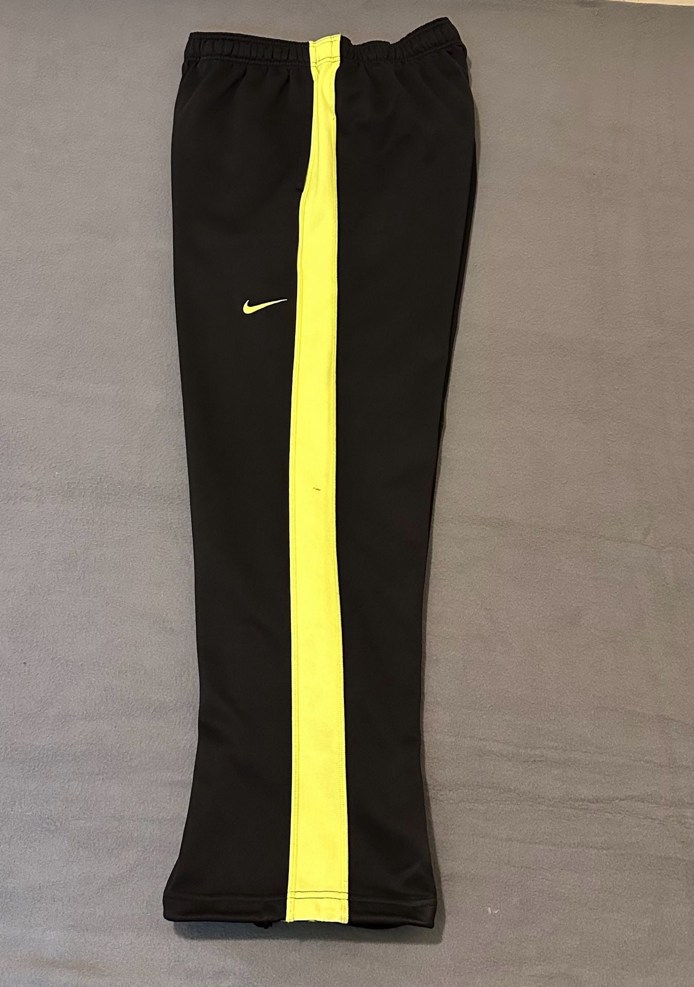 Nike Therma-Fit Pants Size L Black Yellow Athletic Sweatpants 5