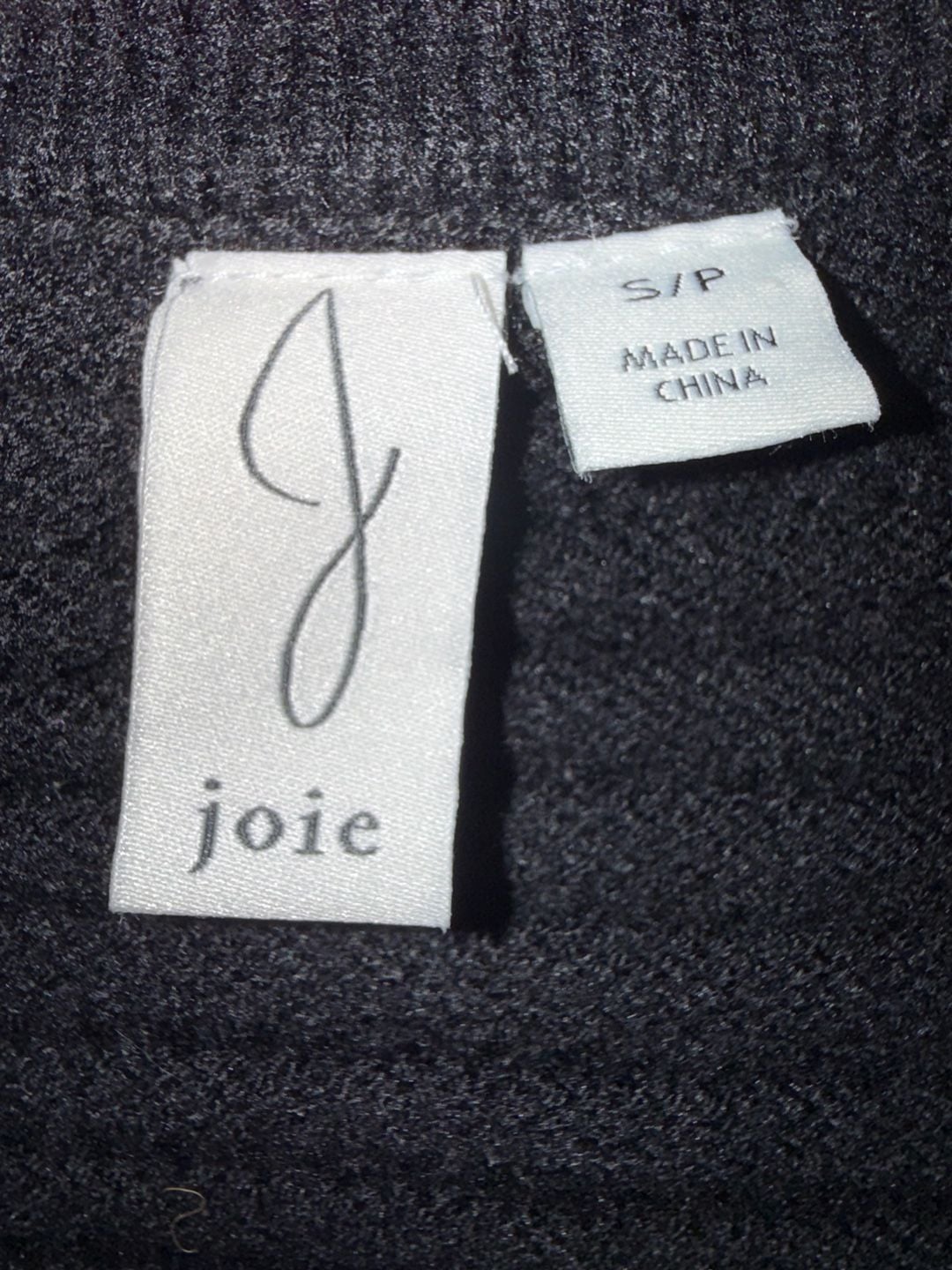 Joie Cardigan Sweater Size S/P Black Ribbed Knit 4