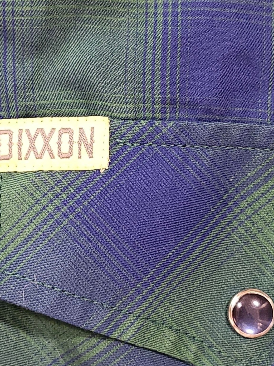 Dixxon Short Sleeve Button Down Shirt Size 3XL Green Blue 4