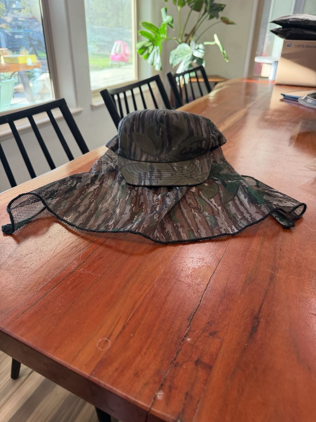 Cabela's Camo Hunting Cap with Neck Flap Snapback Hat 2