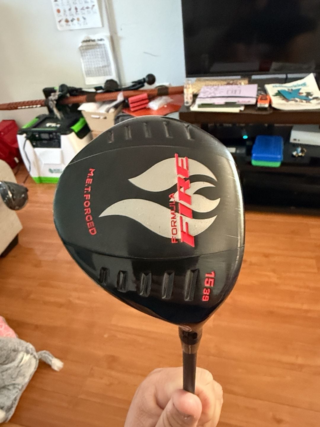 Krank Formula Fire 15 Wood, Fujikura Graphite Shaft, 39 degrees, Regular Flex 1