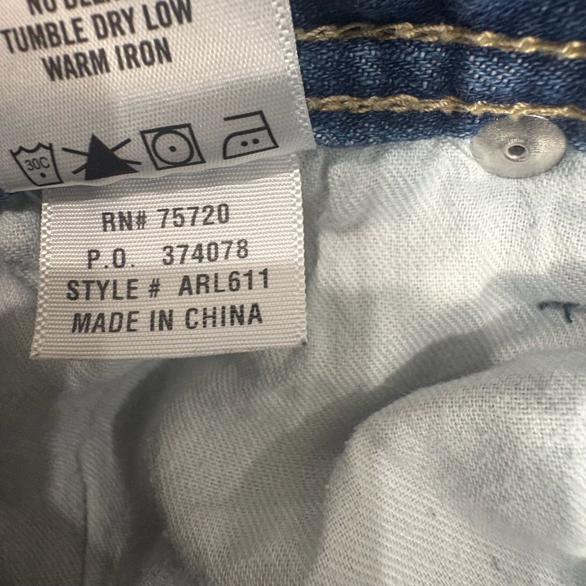 Reclaim Men’s 32R Straight Leg Jeans Vintage Americana Workwear Cotton Denim 12