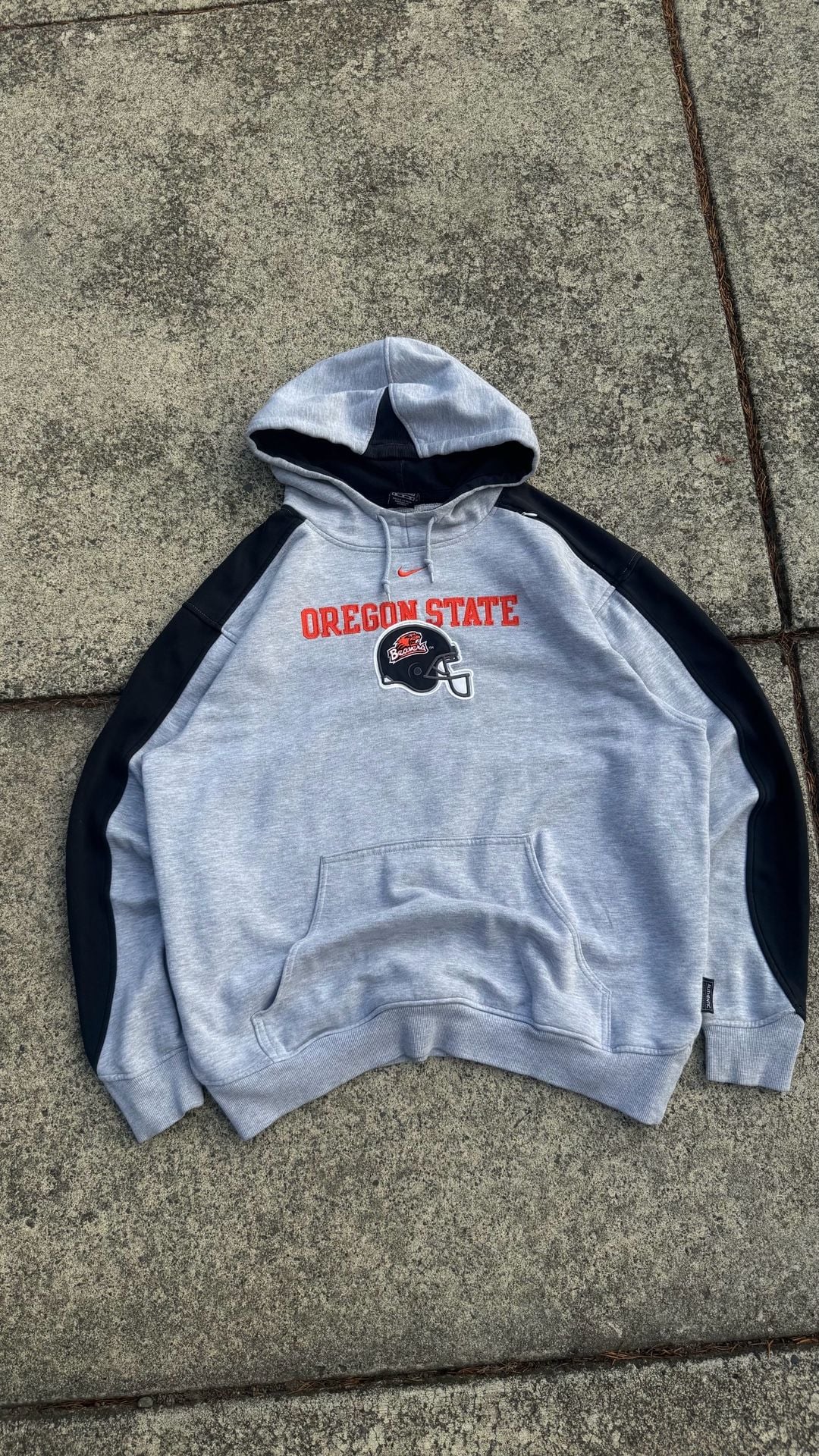 Nike Team Oregon State Beavers Hoodie Size M Gray Black 3