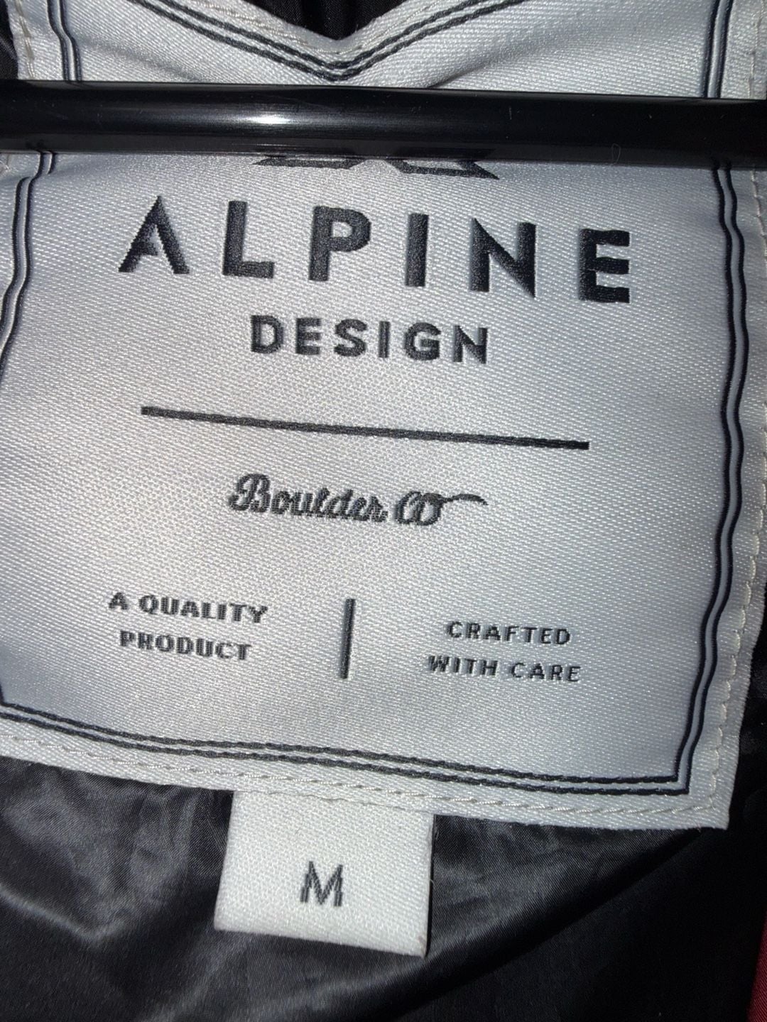 Alpine Design Puffer Vest Size M Red Black Buffalo Check 5