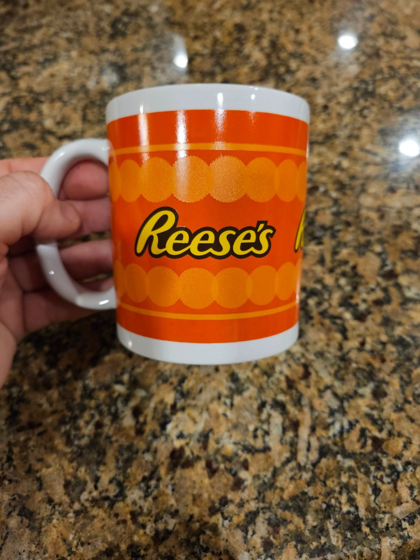 Vintage Reese’s Peanut Butter Cups Mug Galerie Hershey’s Orange Candy Coffee Cup 2