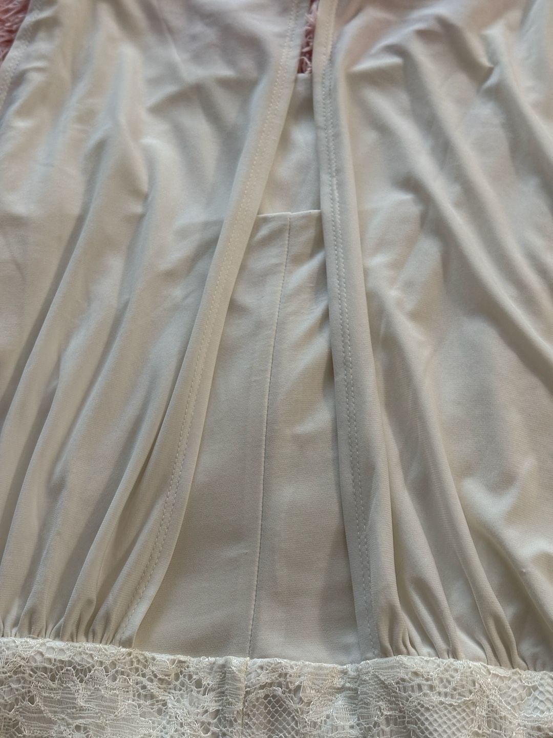 Scarlett Dress Size 10 White Sleeveless Lace Pearl Beaded Open Back 8