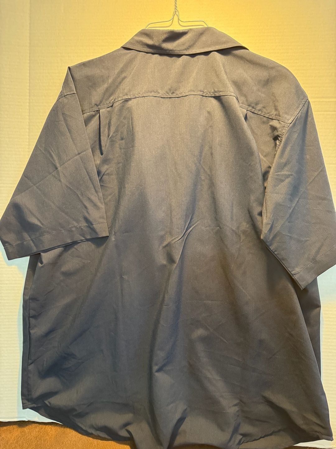 Orvis Short Sleeve Woven Tech Shirt Size XL Navy Blue 5
