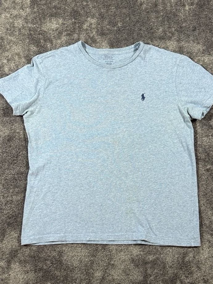 Polo Ralph Lauren T-Shirt Size M Blue Heather Short Sleeve Logo 2