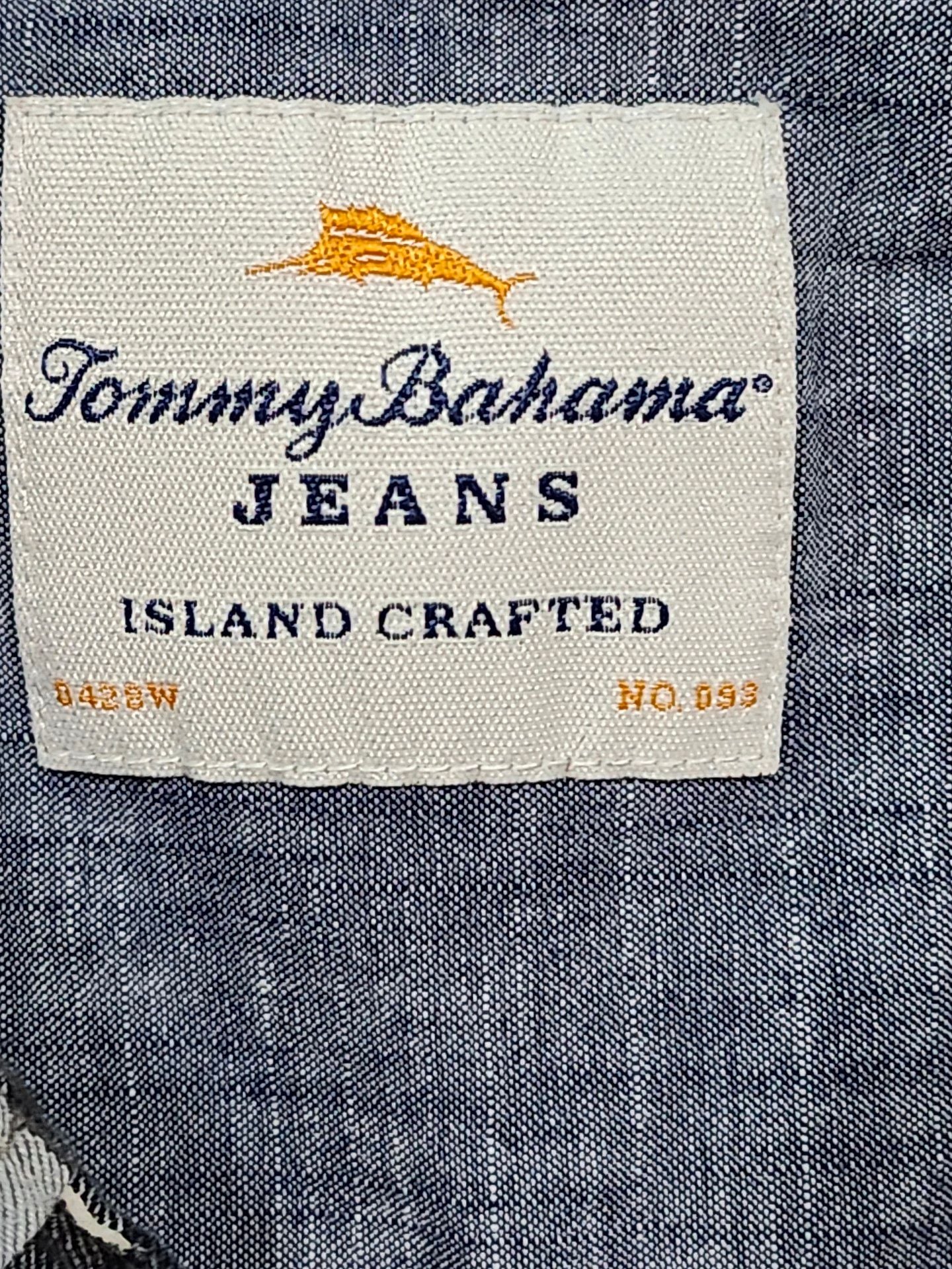 Tommy Bahama Jeans Plaid Short Sleeve Button Down Shirt Size L 3