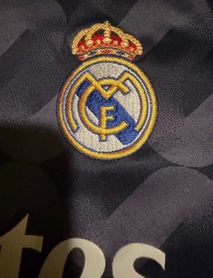 Adidas Real Madrid Away Jersey Size M Bellingham 5 23/24 Navy 5
