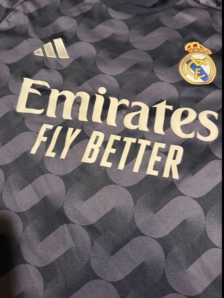 Adidas Real Madrid Away Jersey Size M Bellingham 5 23/24 Navy 6