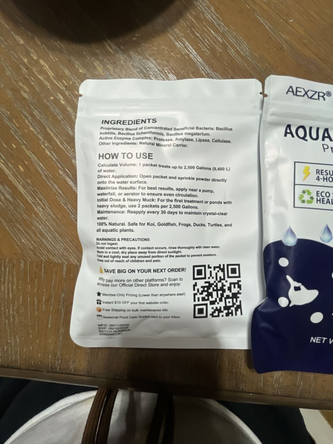 AEXZR Aqua Guardian Pro Formula Pond Treatment Powder 100g 2 Pcs 2