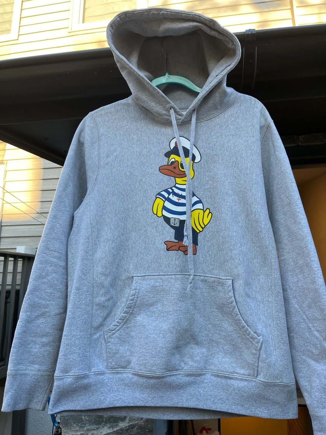 Noah Duck Sailor Hoodie Size M Grey Graphic Pullover men’s 2