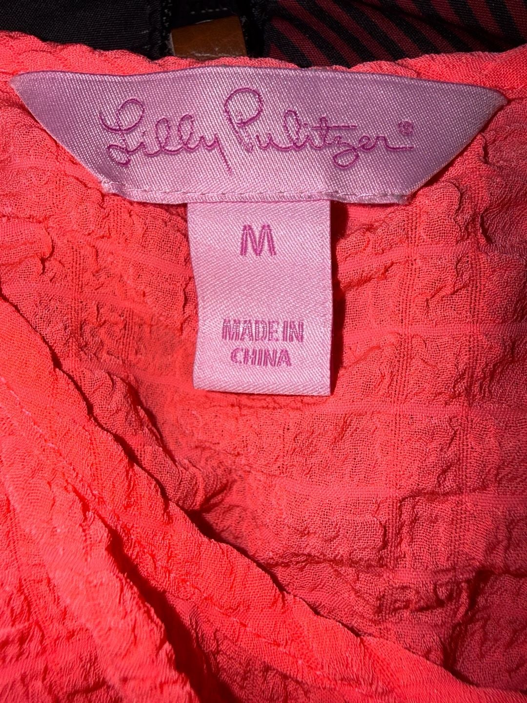 Lilly Pulitzer Peplum Camisole Size M Pink 4