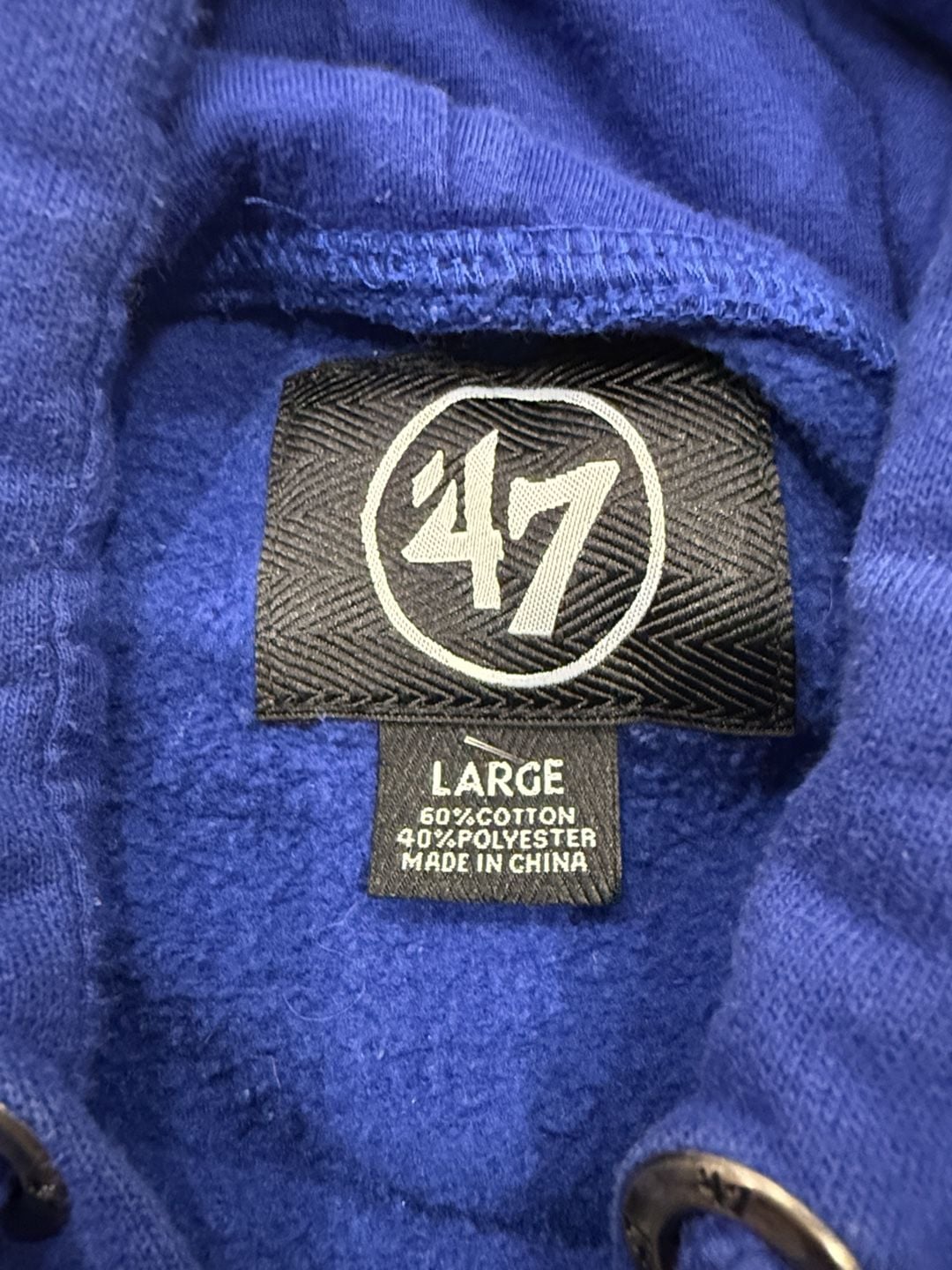 '47 Buffalo Bills Hoodie Size Large Blue NFL Football Sweatshirt 4