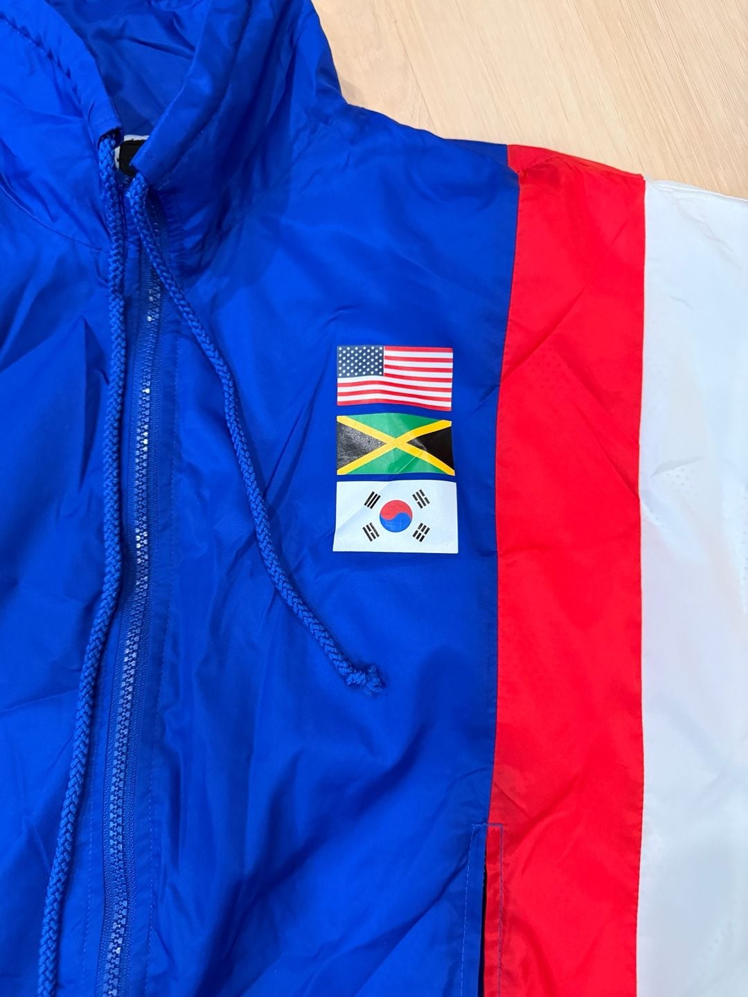 Forever 21 Windbreaker Jacket Size S Multicolor Olympics Athletic 10