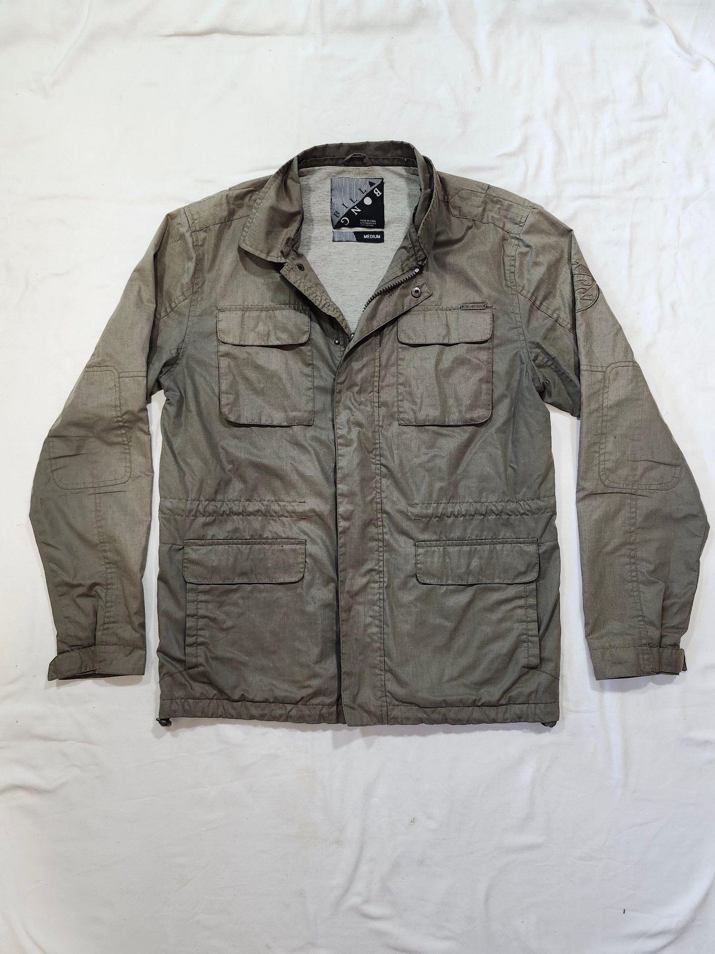 Billabong Utility Jacket Size Medium Olive Green Full Zip 2
