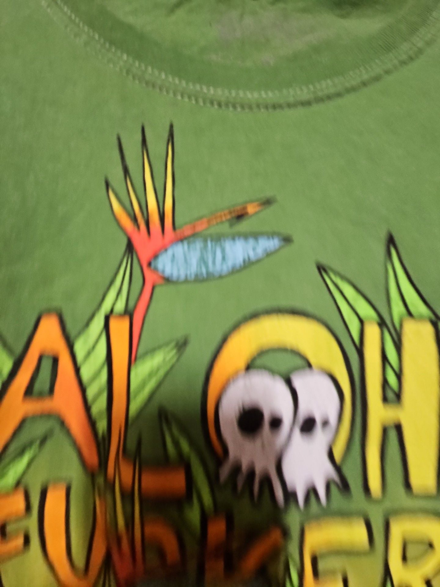 (574) Pepper Aloha Fuckers T-Shirt Size L Green 4