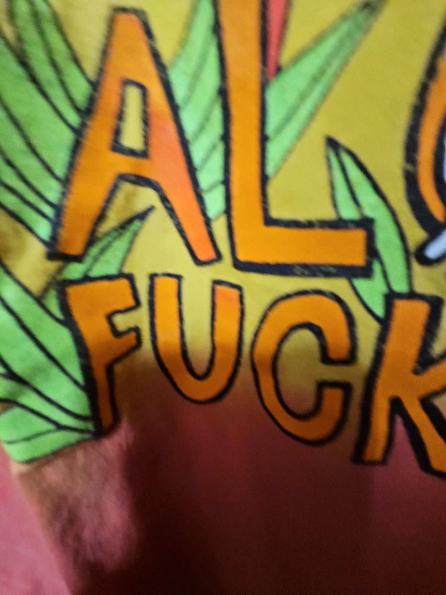 (574) Pepper Aloha Fuckers T-Shirt Size L Green 5