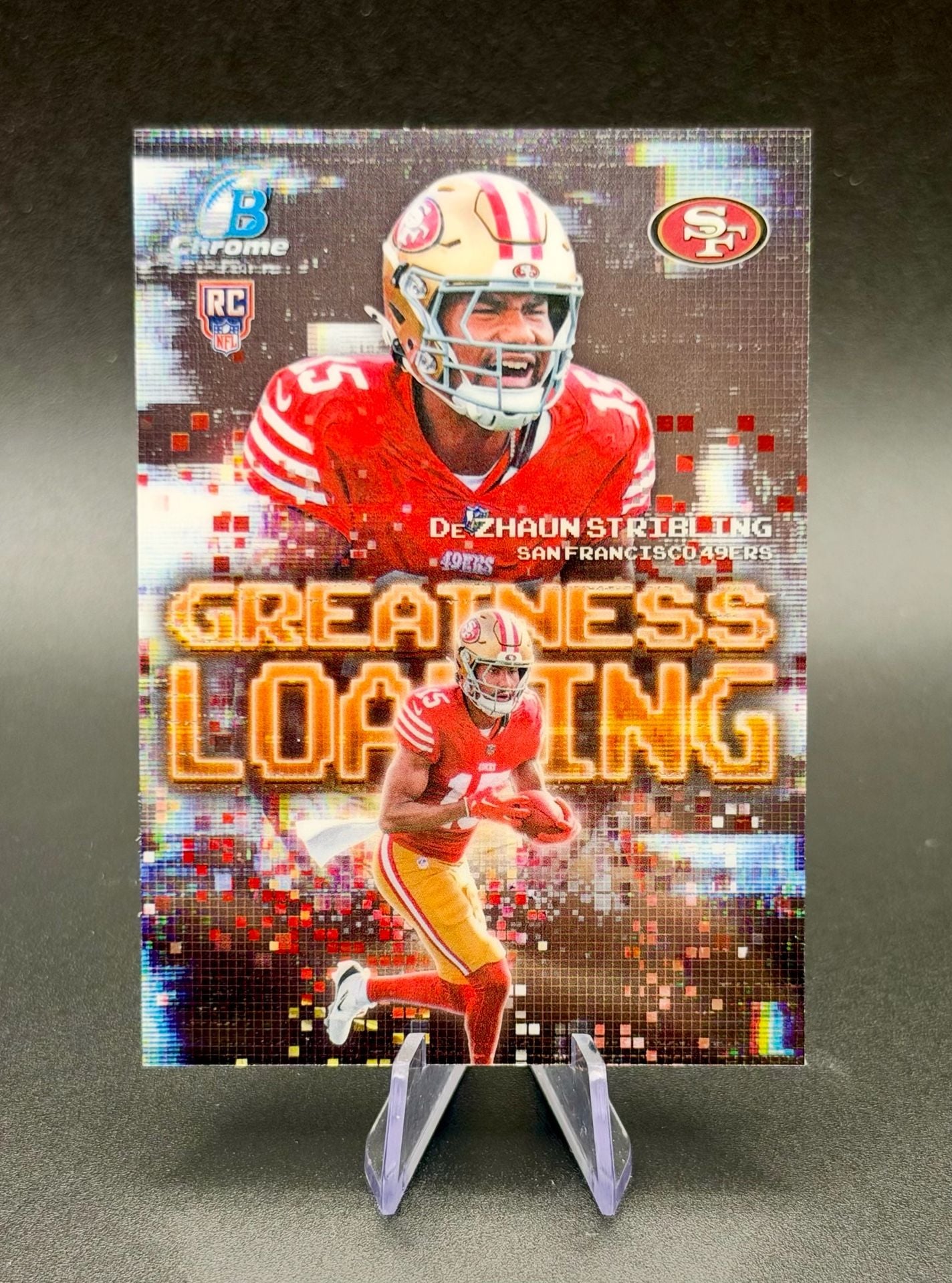 Bowman Chrome Dezhaun Stribling Greatness Loading Rookie Card Niners 49ers NEW 2