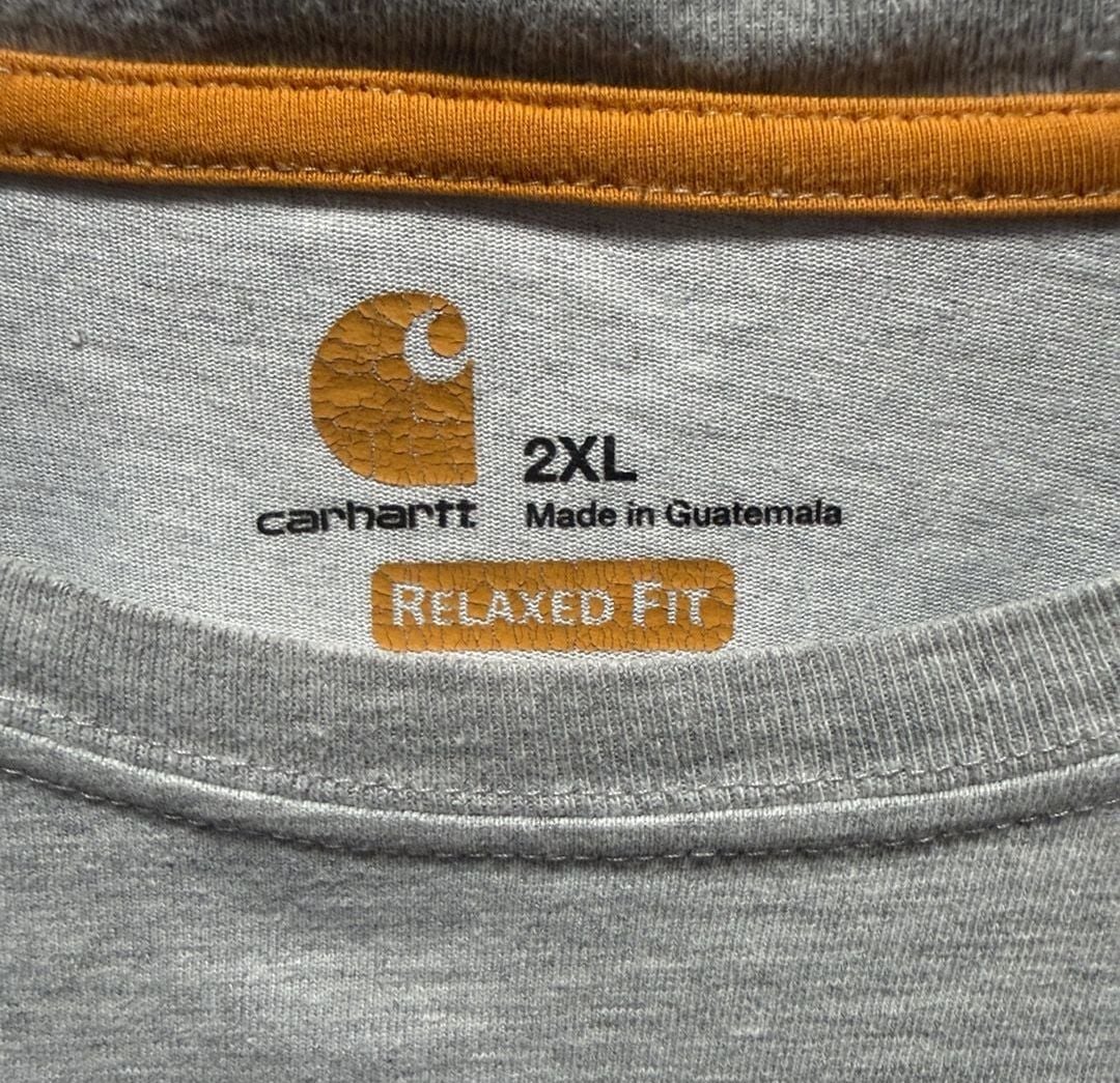 Carhartt Force Relaxed Fit Pocket T-Shirt Size 2XL Grey Short Sleeve 3