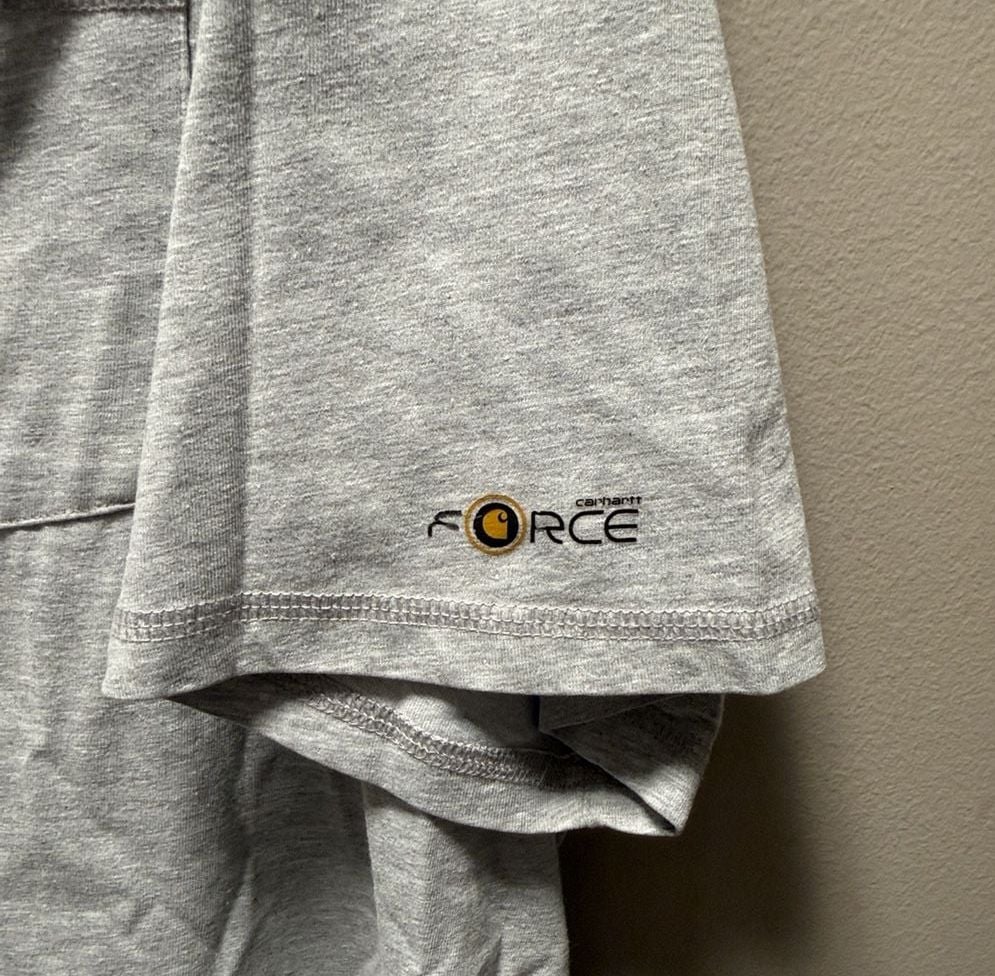 Carhartt Force Relaxed Fit Pocket T-Shirt Size 2XL Grey Short Sleeve 4