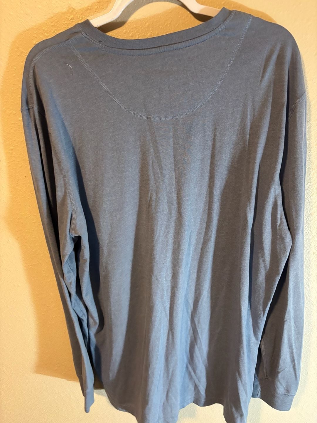 Weatherproof Vintage Long Sleeve Henley Size XL Blue Cotton Blend 3