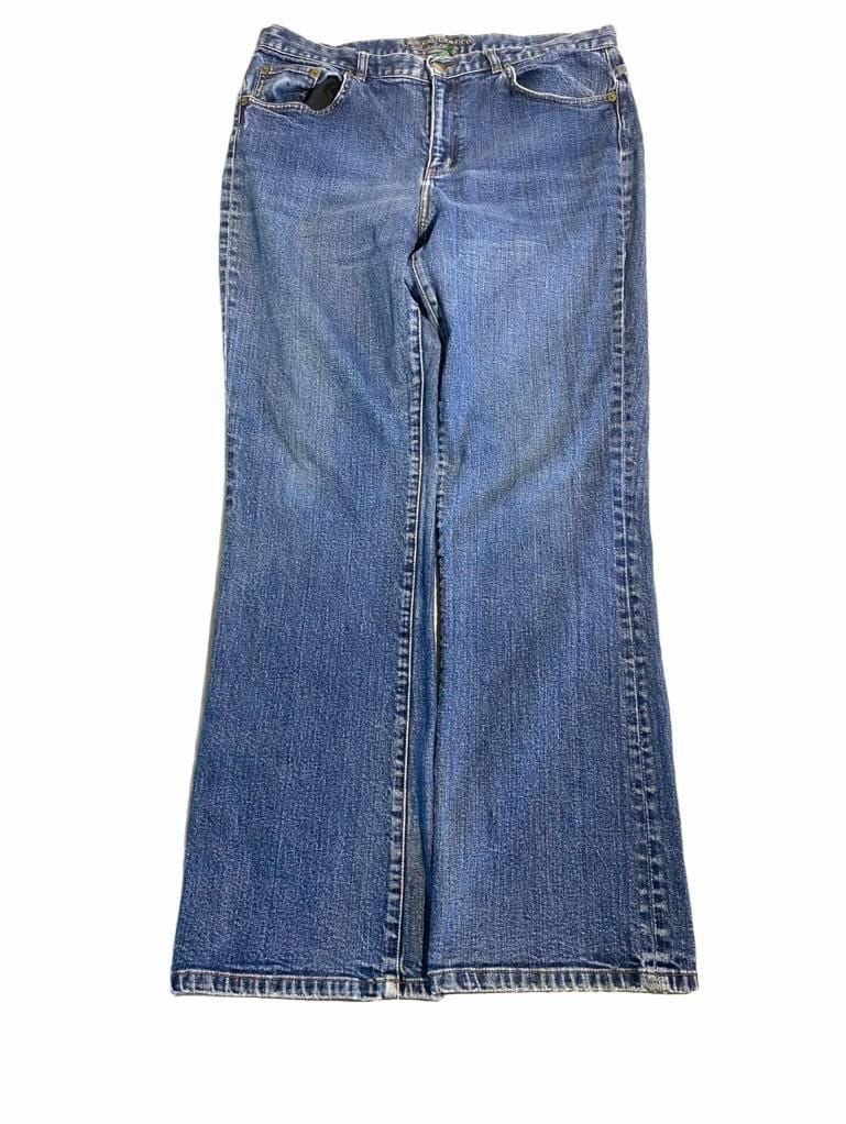 Lauren Jeans Co. Ralph Lauren Bootcut Jeans Size 14 Blue Denim 2