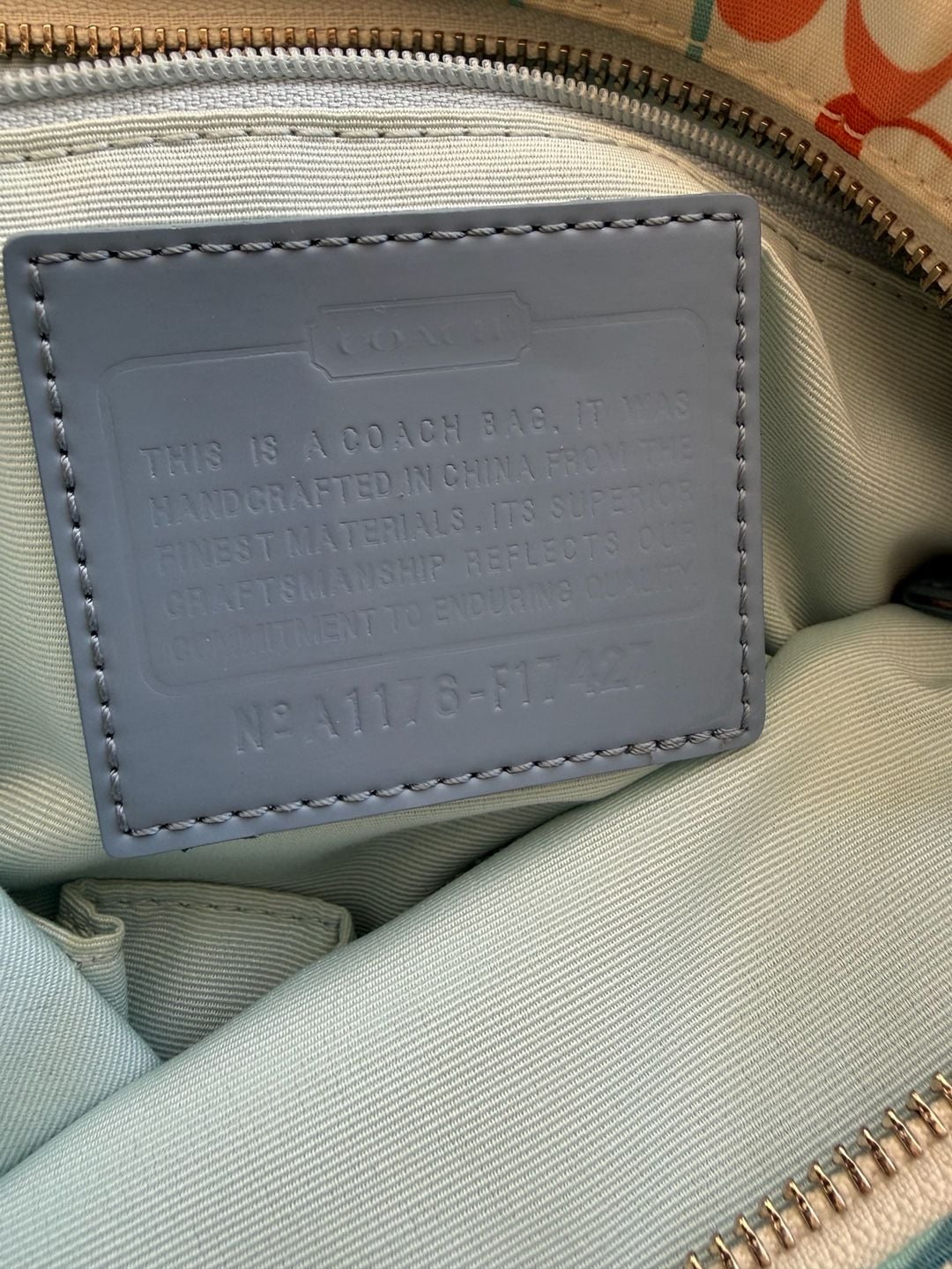 Coach Multicolor Butterfly Signature Crossbody Bag 6