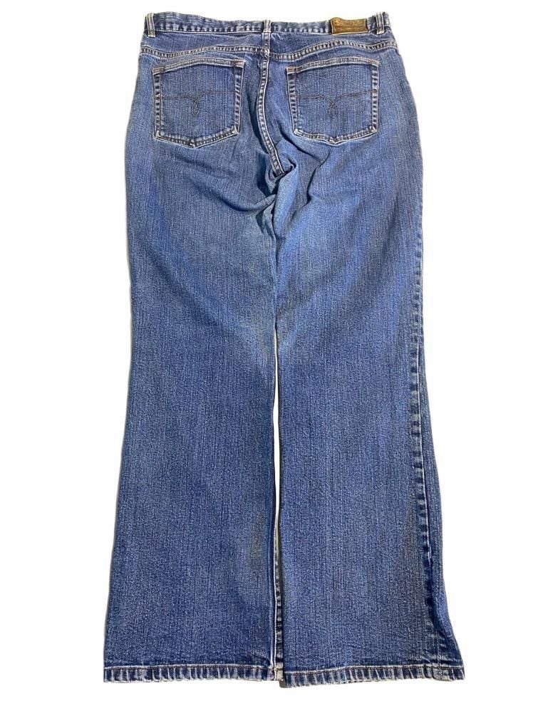 Lauren Jeans Co. Ralph Lauren Bootcut Jeans Size 14 Blue Denim 3