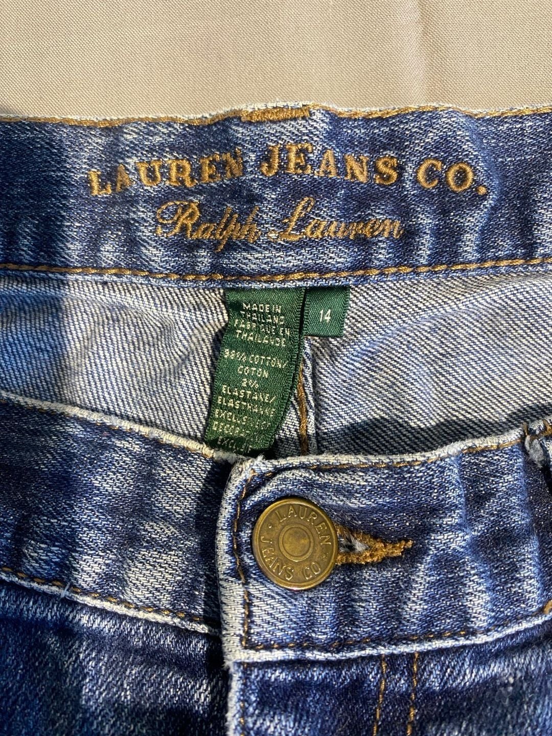 Lauren Jeans Co. Ralph Lauren Bootcut Jeans Size 14 Blue Denim 4