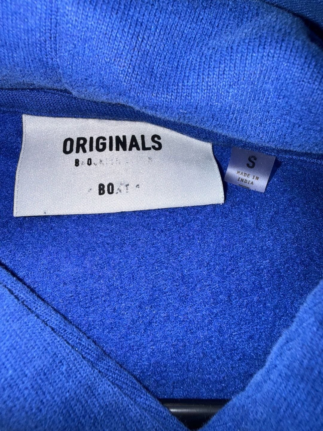 Originals Hoodie Size S Blue Cotton Blend 4