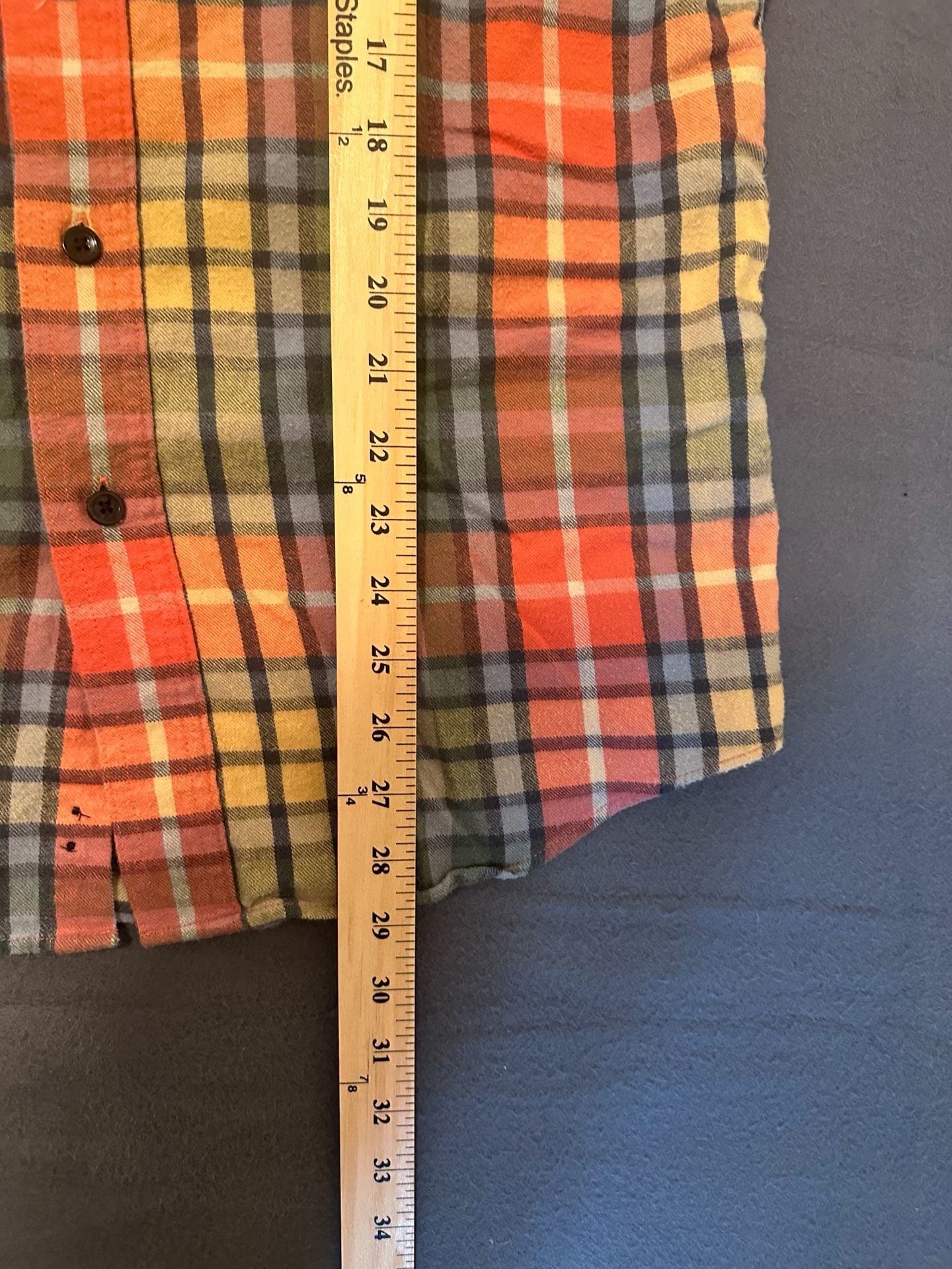 L.L. Bean Plaid Flannel Shirt Size M-REG Slightly Fitted Multicolor 6