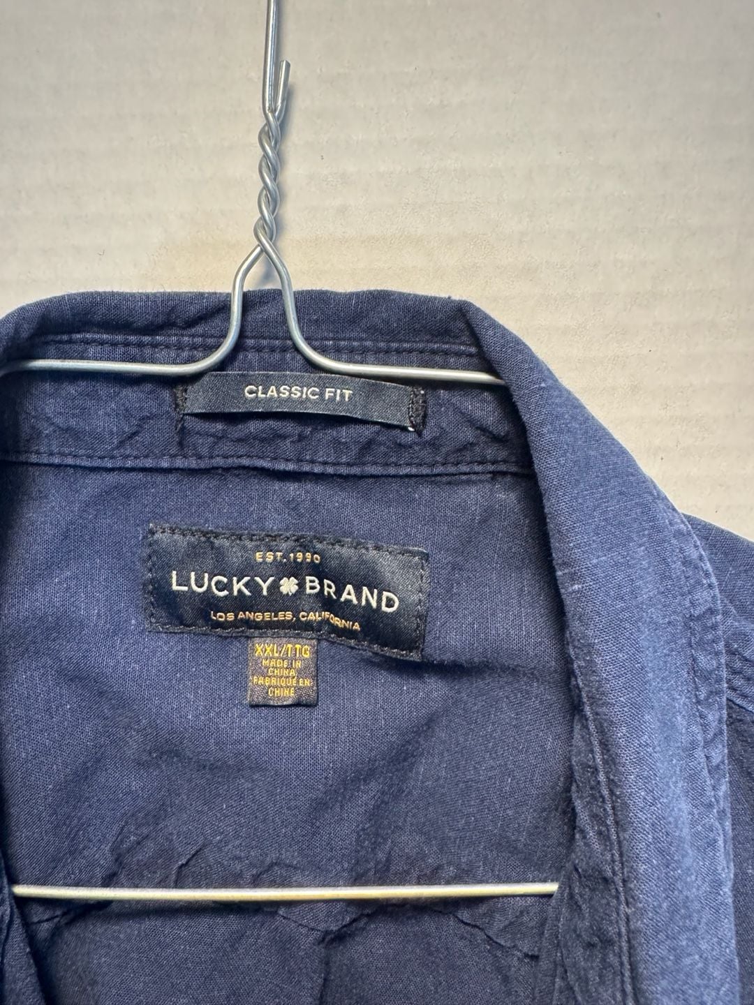 Lucky Brand Classic Fit Shirt Size XXL Blue Long Sleeve 3