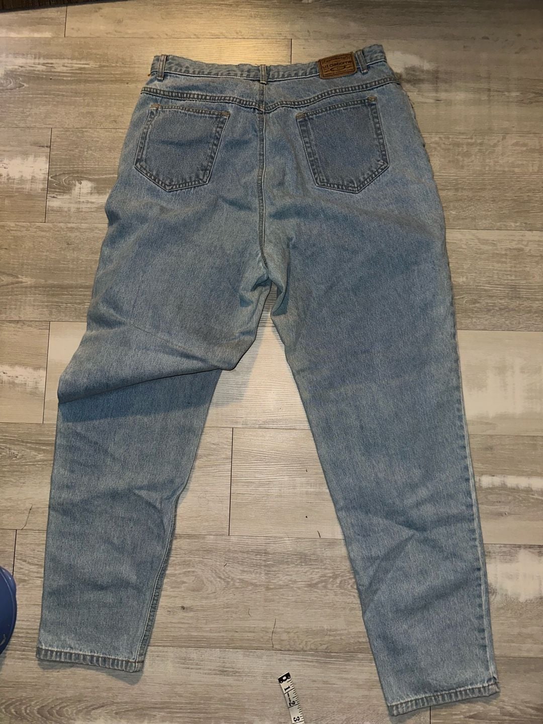 Liz Claiborne Lizwear Jeans Size 16-Long Light Blue Denim Mom Jeans 6