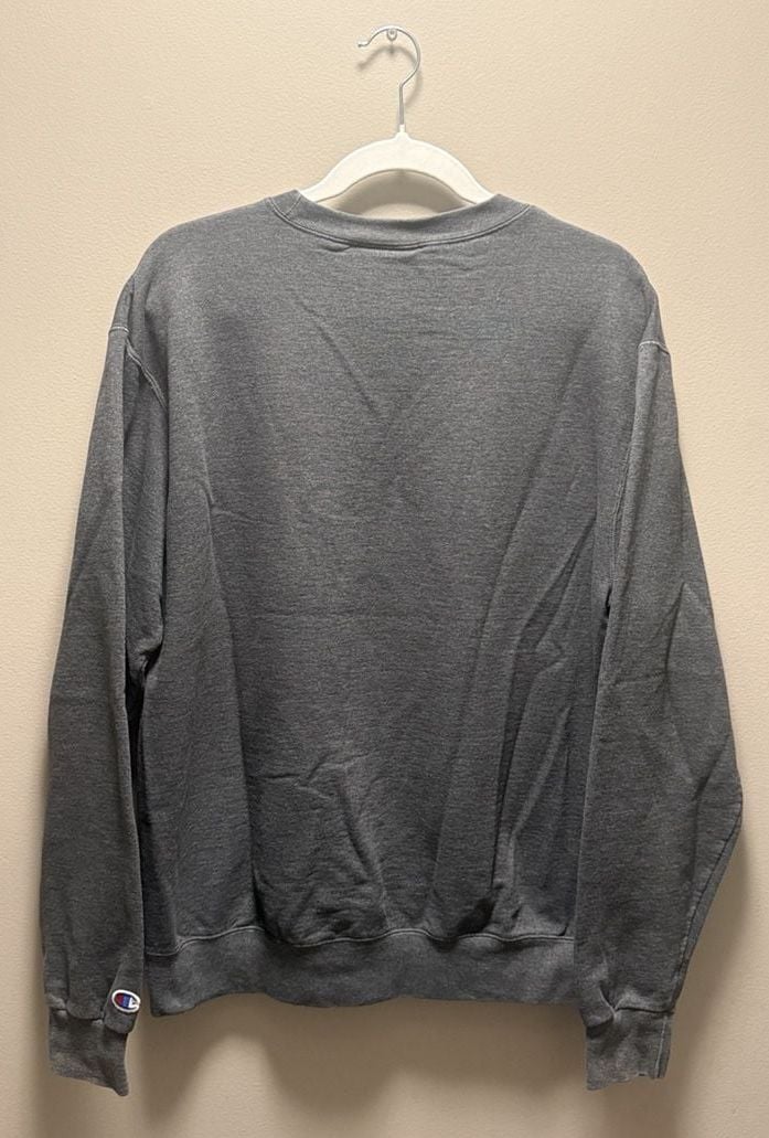 Champion Wisconsin Badgers Sweatshirt Size M Gray Crewneck Pullover 5