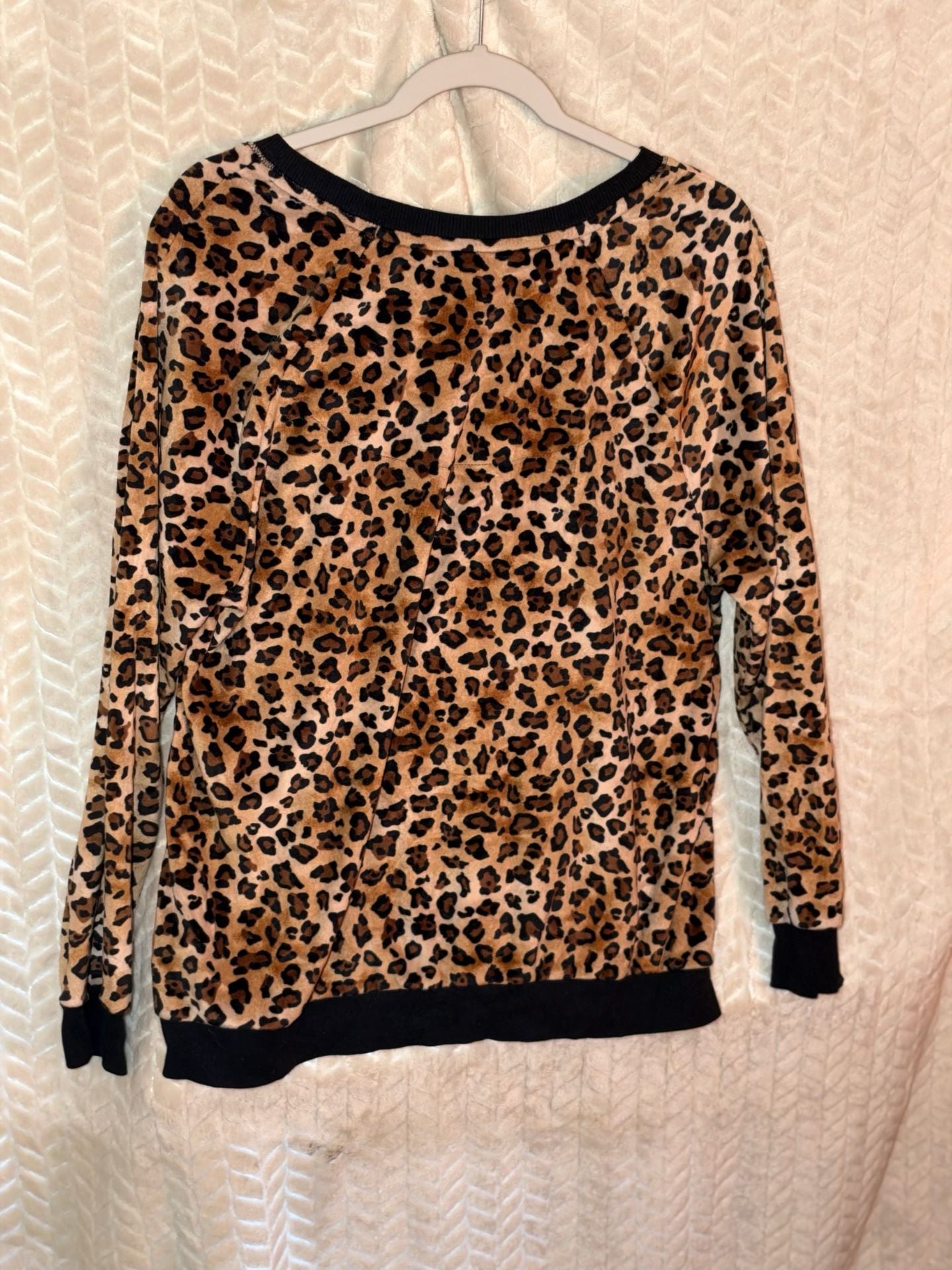 Secret Treasures Pajama Set Size L (12-14) Leopard Print 3