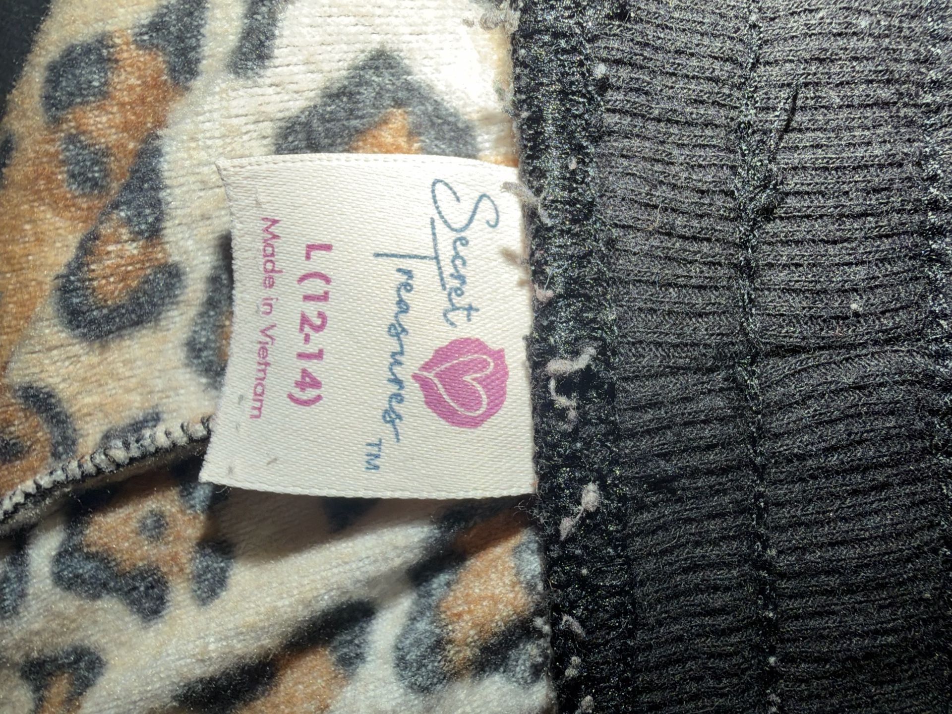 Secret Treasures Pajama Set Size L (12-14) Leopard Print 7