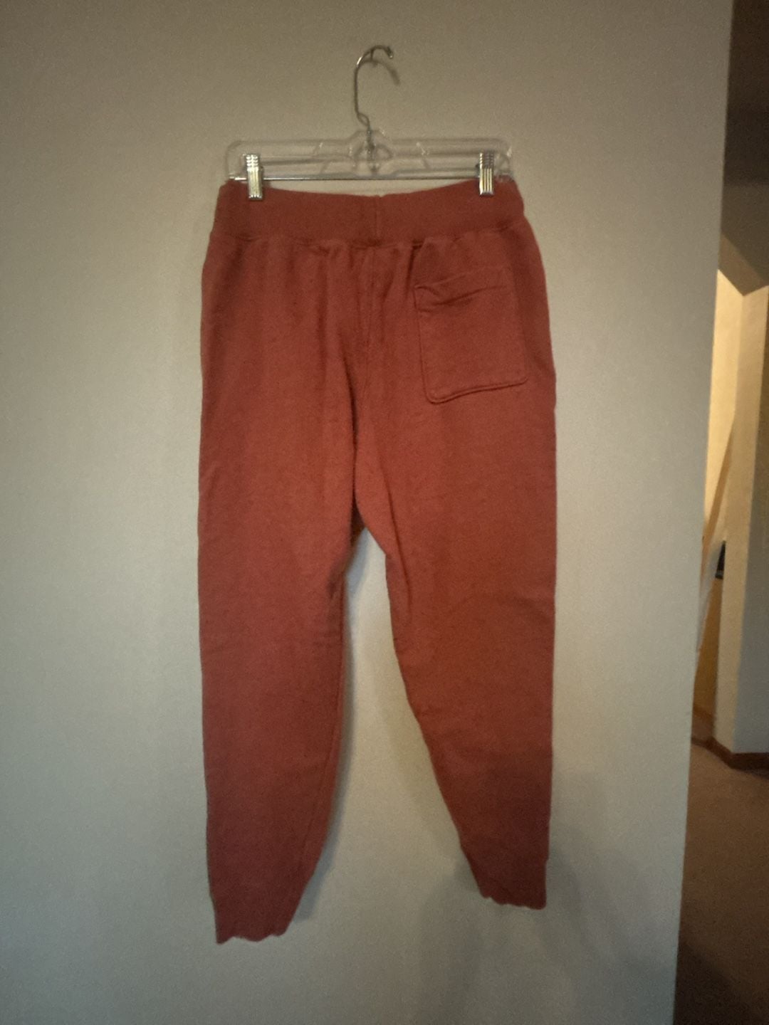 Champion Reverse Weave Sweatpants Size Medium Red Joggers Embroidered Logo 5