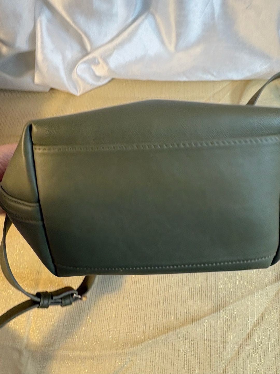A New Day Olive Green Crossbody Bucket Bag 6
