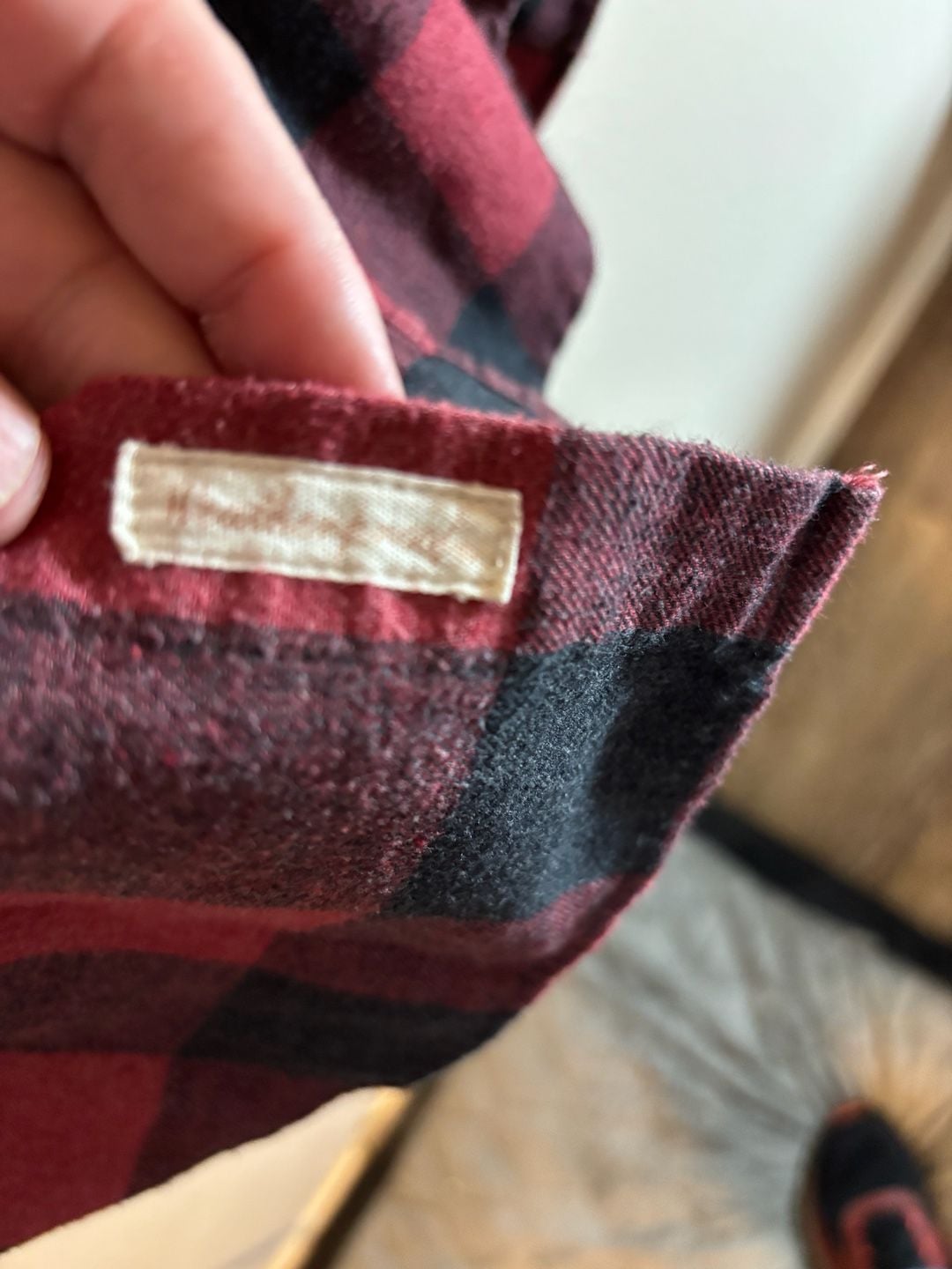Weatherproof Vintage Flannel Shirt Size XL Red Black Buffalo Plaid 7