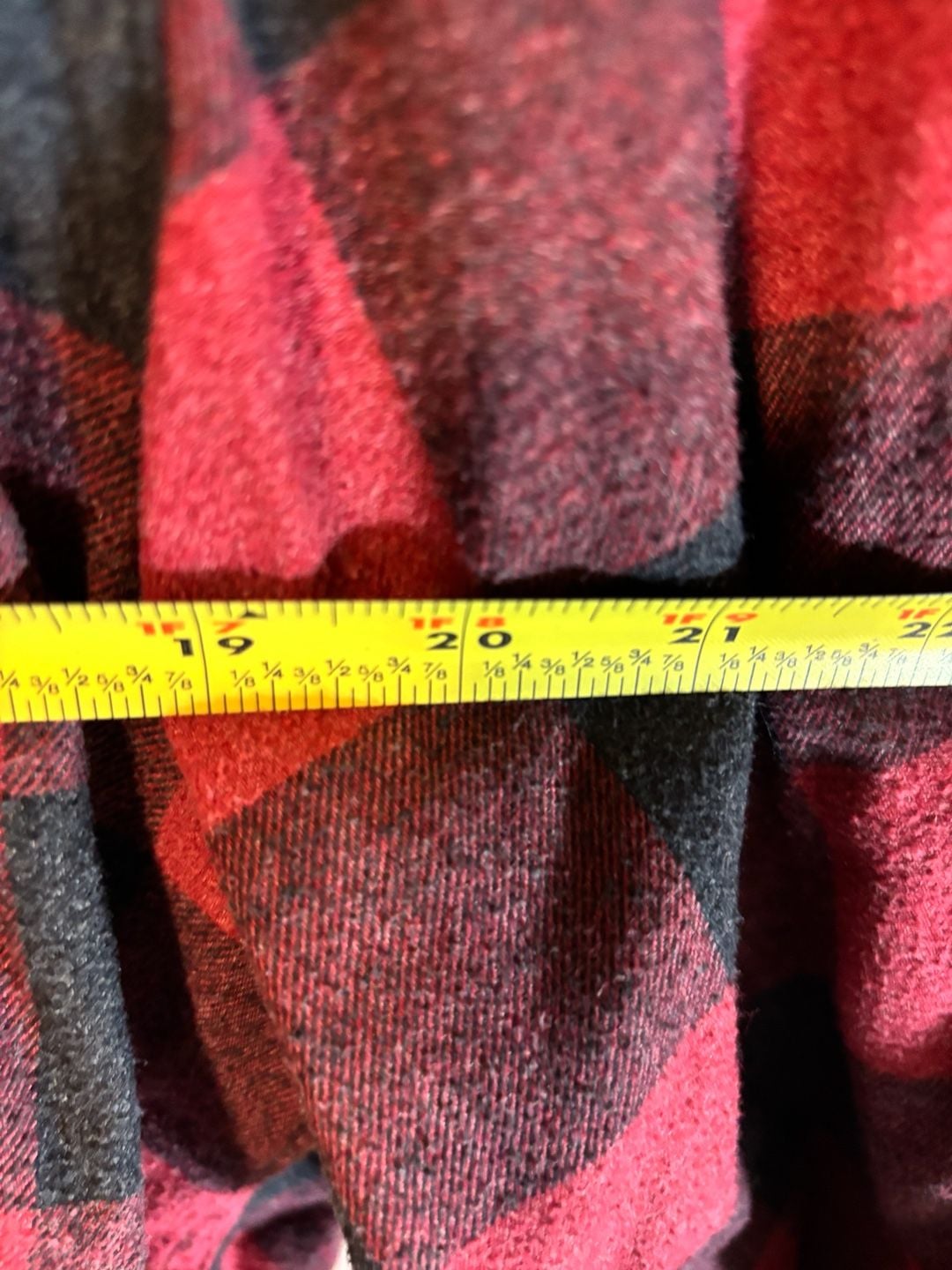 Weatherproof Vintage Flannel Shirt Size XL Red Black Buffalo Plaid 9