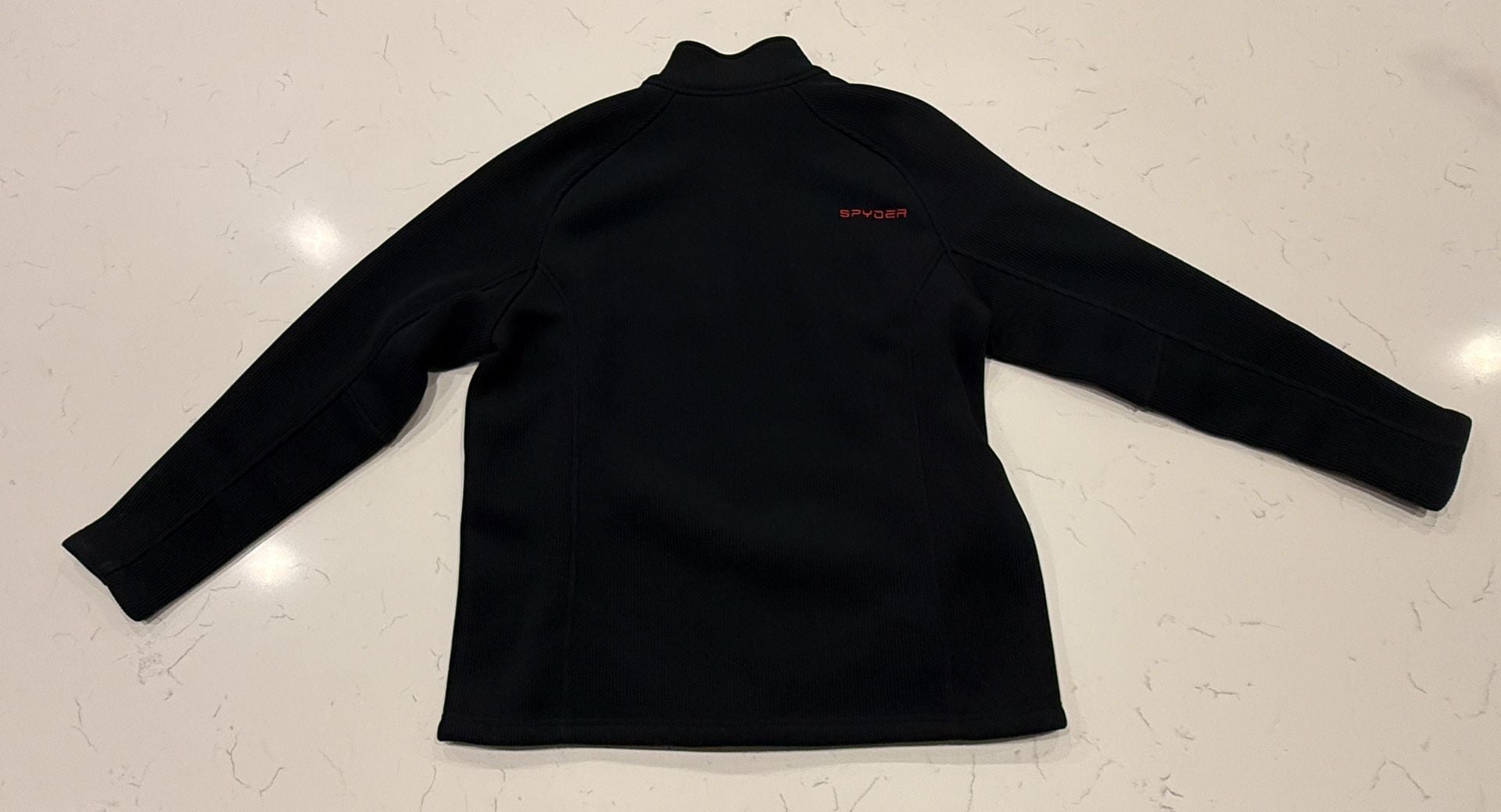 Spyder Full Zip Jacket Size XXL Black Red Fleece Sweater 7