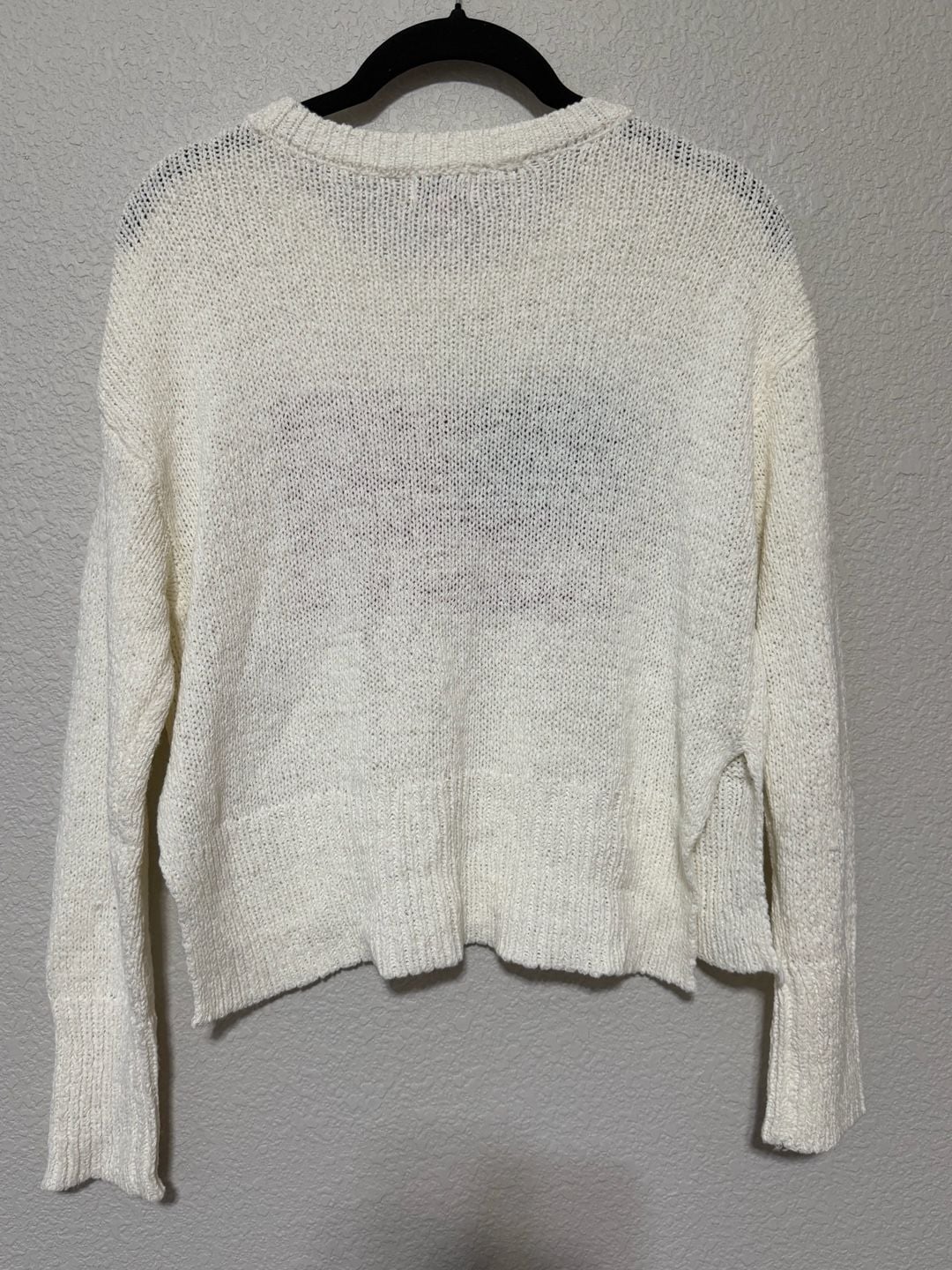 mi ami for francesca's US Flag Sweater Size XS White Red Blue 6