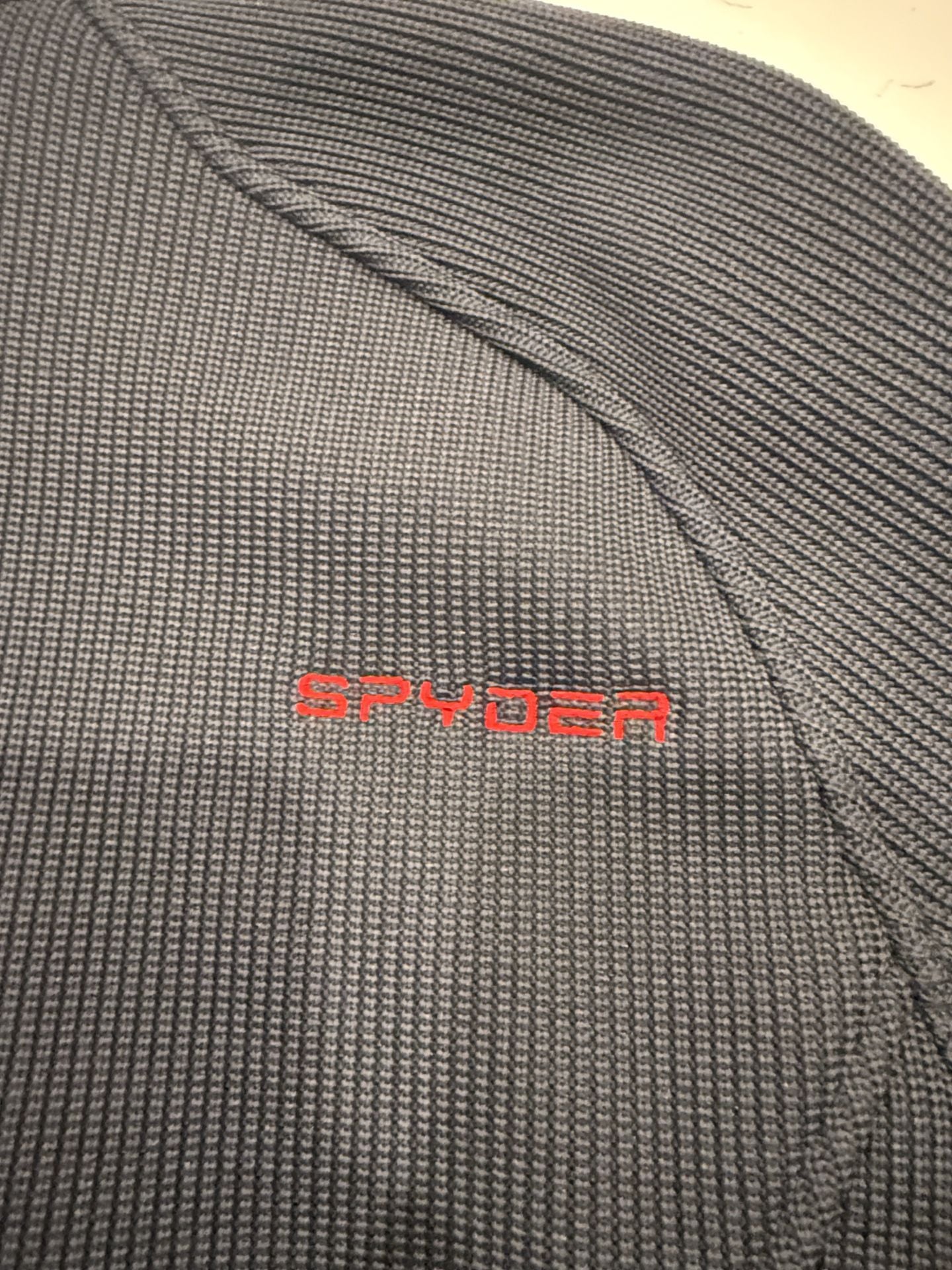 Spyder Full Zip Jacket Size XXL Black Red Fleece Sweater 8